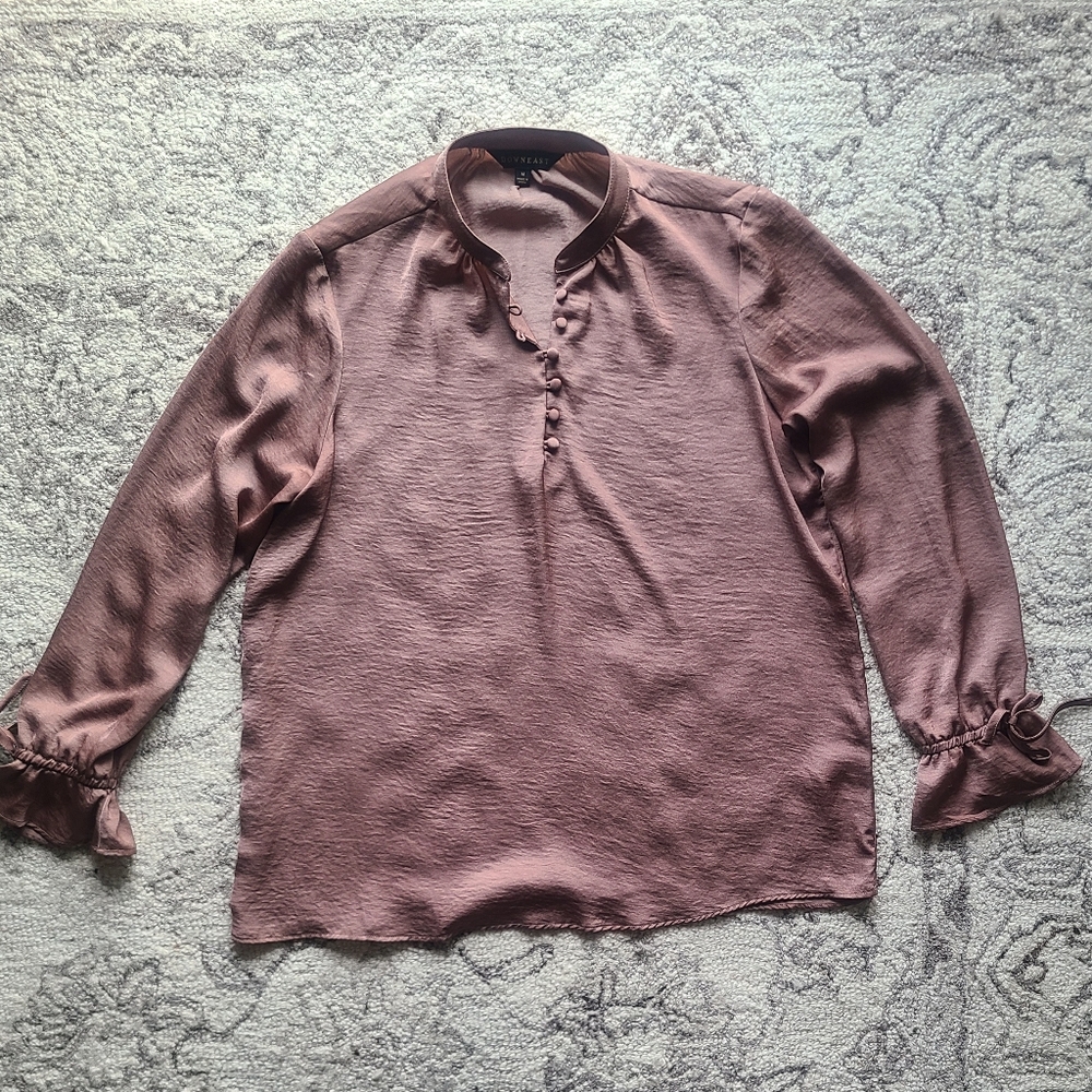 Downeast Silky Blouse Long Sleeve